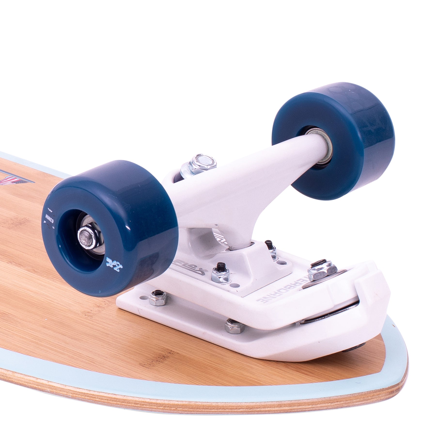 3.0 Land Surf Skateboard Deck Carver Carbonized Bamboo Fiberglass